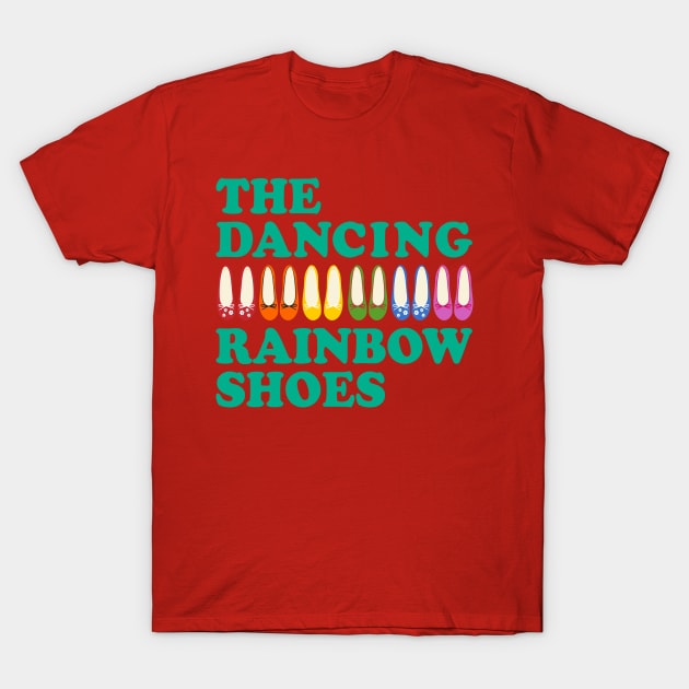 The Dancing Rainbow Shoes T-Shirt by Mitalie